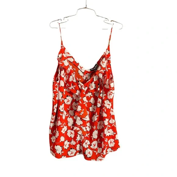 ❤️Host Pick🌟Karl Lagerfeld Red Floral Tank Top - Picture 2 of 7